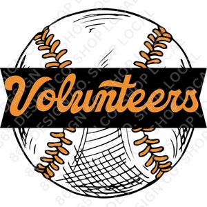 Tennessee Baseball Vols PNG File, University of Tennessee-PNG File-Instant Download