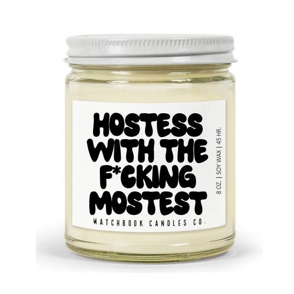 Hostess Gift Candle | Host Gift | Funny Gift from Guest | Dinner Gift| Host Thank you Gift | Gag Gift | Candle for Friend Entertaining Gift