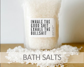 Bath Salts - Dead Sea Salts Essential Oils - Dead Sea Salt - Bath Salts - All Natural - Gift- Self Care - Love - Health- Wellness