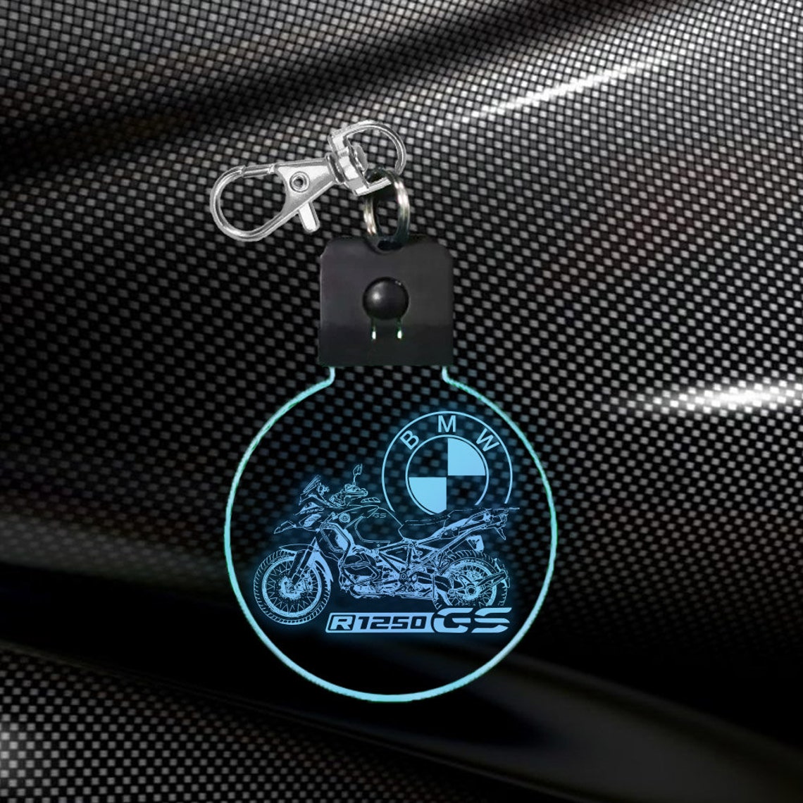 Portachiavi multicolor led idea regalo moto bike keychain