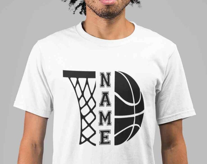 Op maat gemaakt basketbalshirt, uw naam basketbaltshirt, gepersonaliseerde basketbaltshirt, speldagshirt, basketbalseizoen tee top