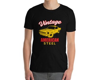 Classic Car T-shirt, Vintage Car Shirt, Vintage 1984 Car Tshirt, 1984 Retro Car Shirt, Fathers Day Shirt, Car Shirt, American Steel Tee Top