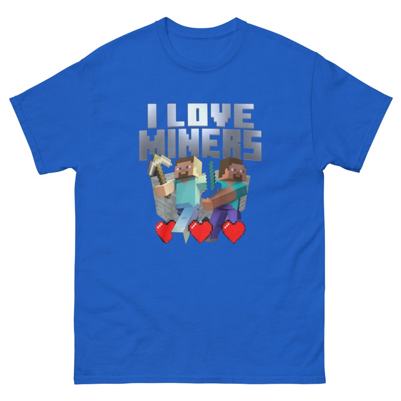Minecraft T-shirt I Love Miners Shirts Funny Meme Tshirts - Etsy UK