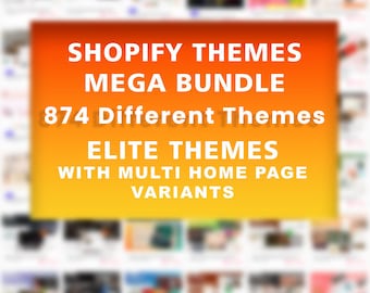 874 Shopify Elite Themes Bundle | Shopify Templates Mega Bundle | Themes for Shopify | Templates For Shopify | Multipropose Shopify Themes