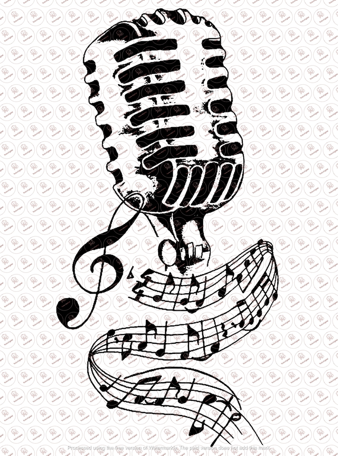 Microphone Svg File Music Svg Design Melody Clipart Microphone Clipart ...
