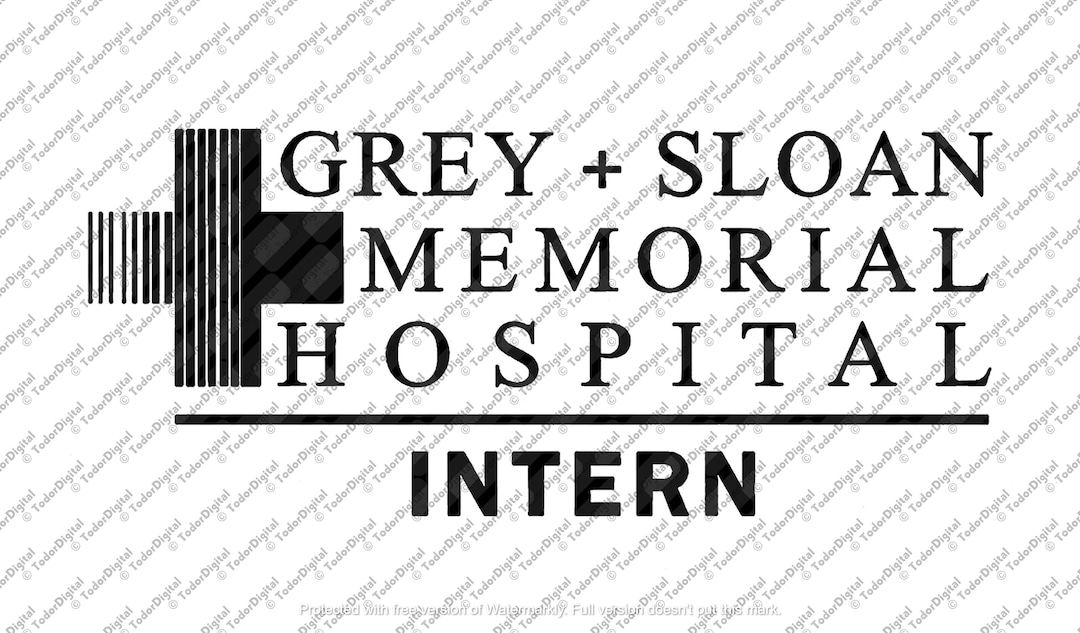 Grey Sloan Memorial Hospital Svg File, Gray