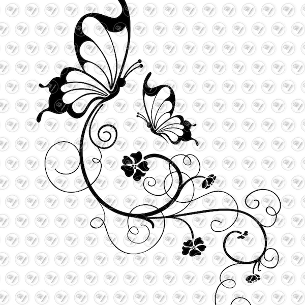 Butterfly Svg File, Butterflies Svg Design, Flowers Svg, Butterfly Clipart, Spring Design, Vector Graphics.