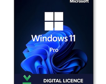 Activation en ligne d'une véritable clé de licence OEM Win11 Pro | Code d'activation à vie de Windows 11 Professionnel | Accès partout | Performances à vie