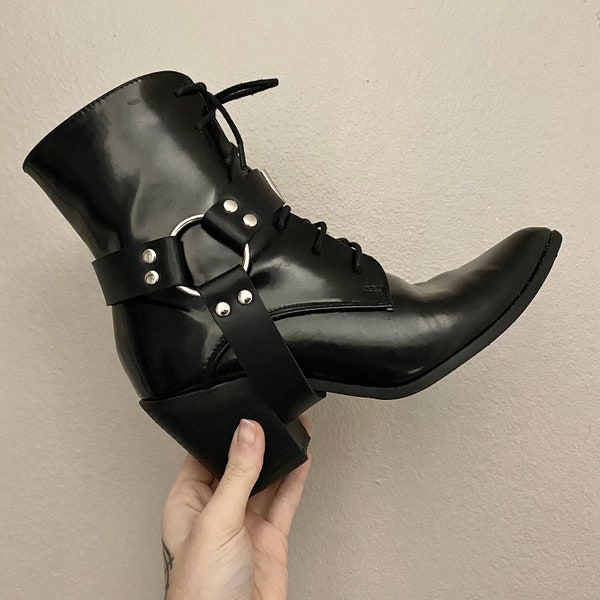 Vegan Leather Boot Harness Set