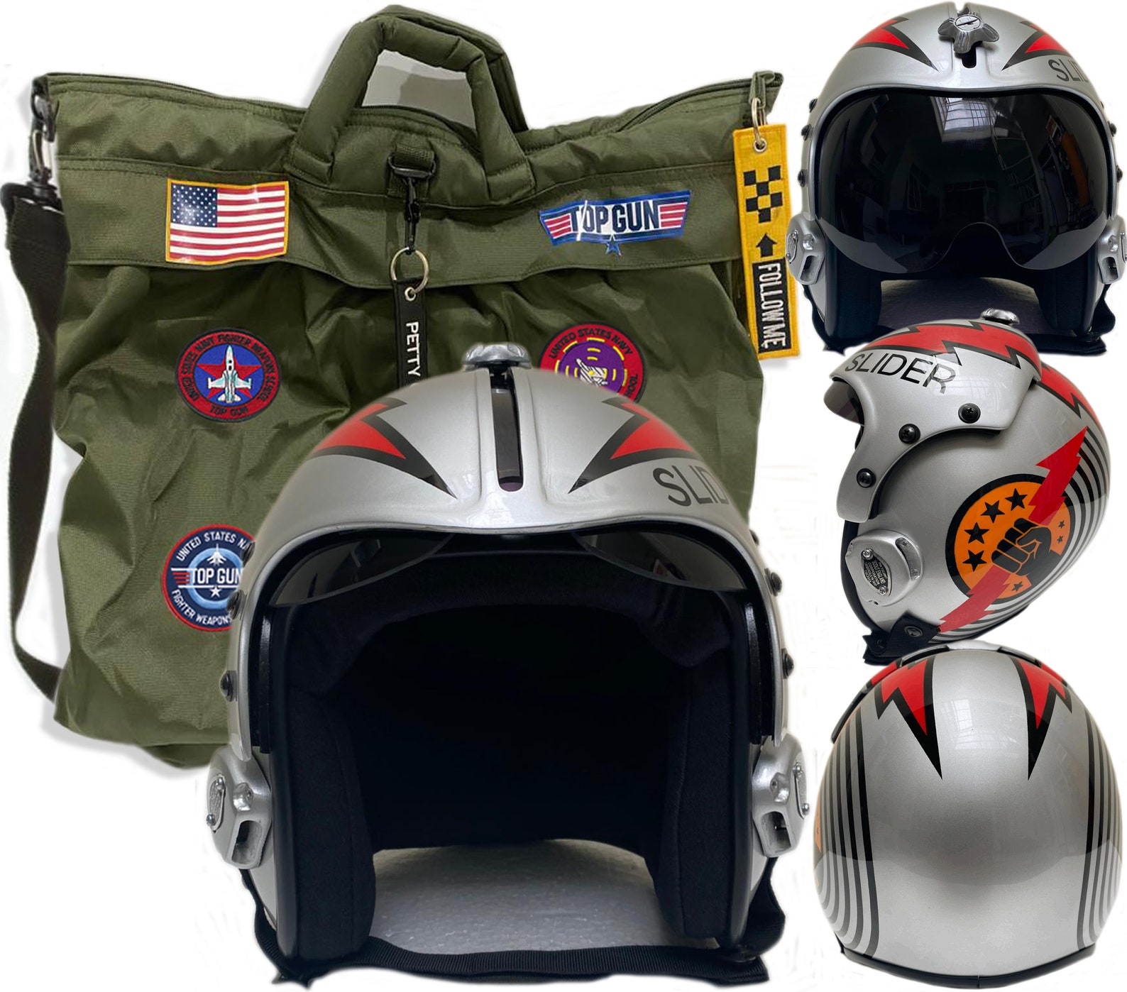 Top Guns Fighter Pilot Call Sign Slider Helmet from TOP Gun Etsy