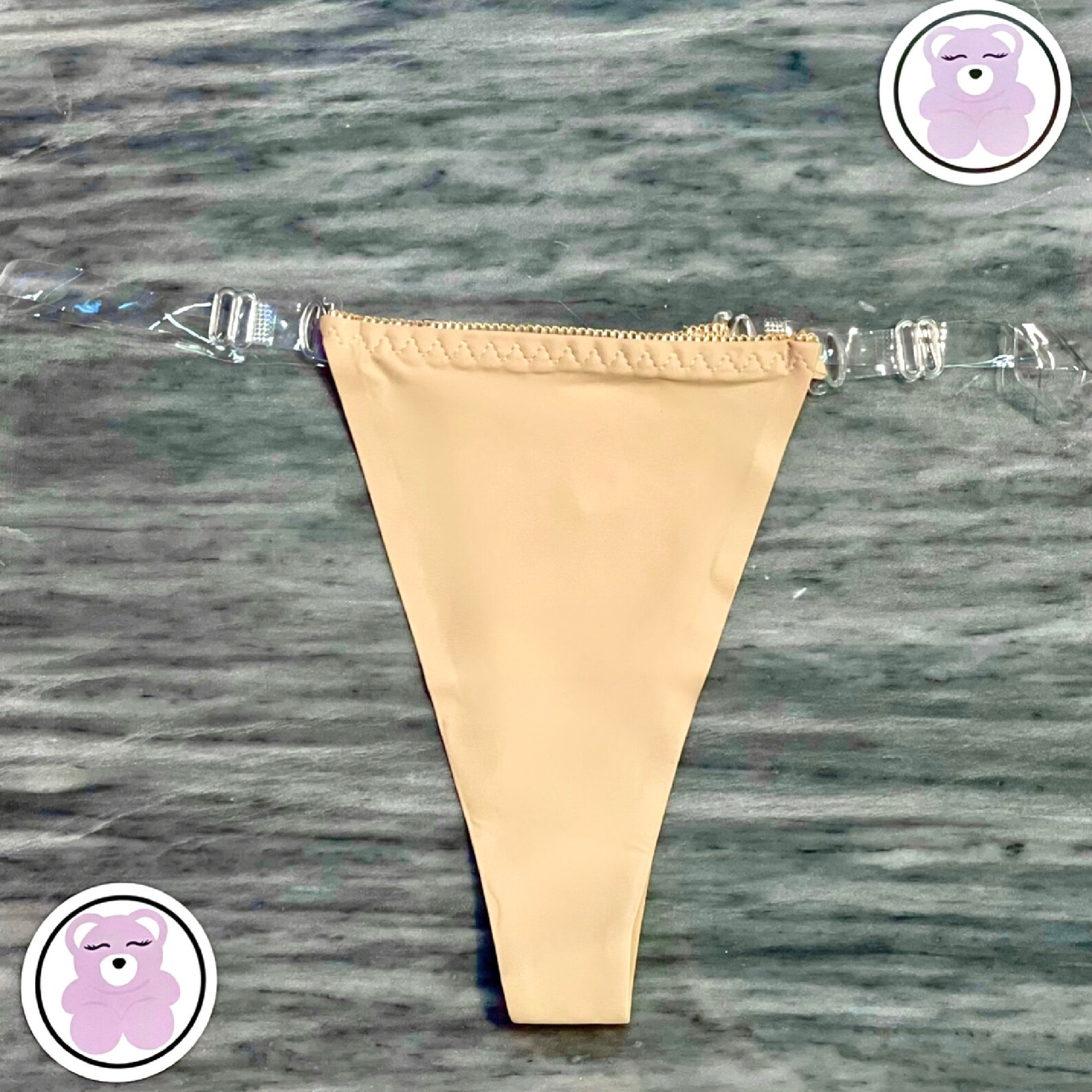 Women's Clear Strap Seamless Thong GString Set 2Pack Etsy