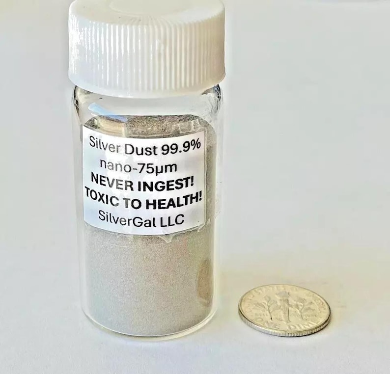 Ultra Fine 999+ Pure Silver Powder: Nano-75μm Dust - Etsy