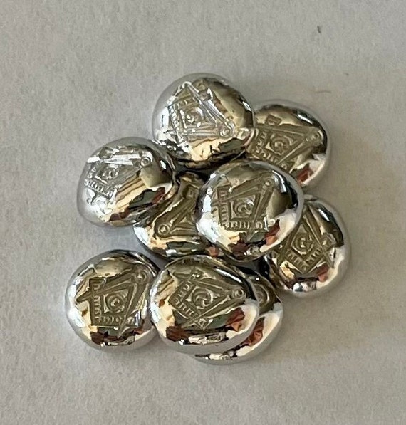 One - 1g PLATINUM bar 9995 fine FreeMason masonic