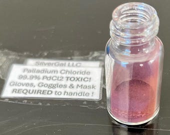 Palladium Chloride 99.9%+ fine powder anhydrous PdCl2: (1 to 5 gram)