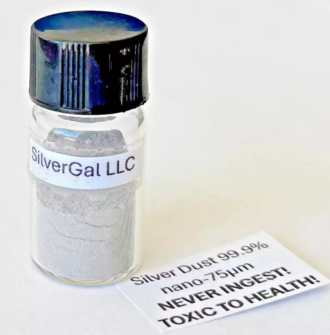 Ultra Fine 999+ Pure Silver Powder: Nano-75μm Dust - Etsy