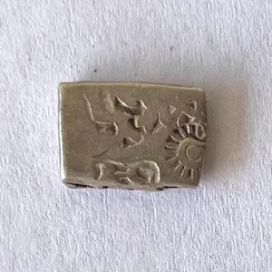 One Ancient India 322 BC to 185 BC Silver Punchmark Coins Mauryan