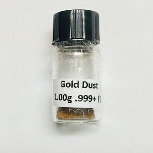 24kt Gold Powder: .999+ Fine Nano/micron Gold Dust (1g) - Etsy