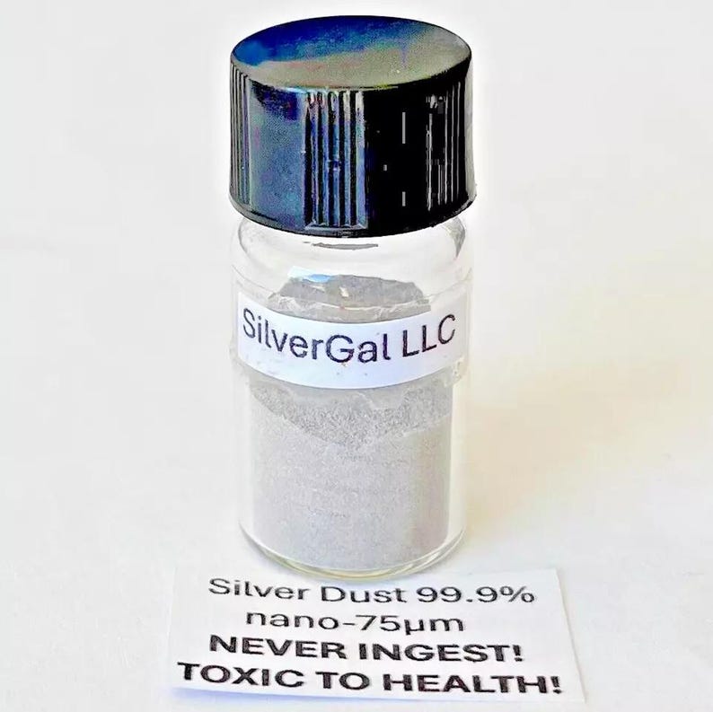 Ultra Fine 999+ Pure Silver Powder: Nano-75μm Dust - Etsy