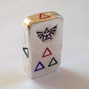 50 g Zelda Silver Bar hand poured 999 fine pure solid silver