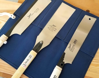 Ryoba Dozuki Kataba Japanese Saws with Shogun Cover set of 3 for cutting wood