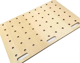 Woodworking workbench top MFT 915x610mm, 20mm holes, plywood