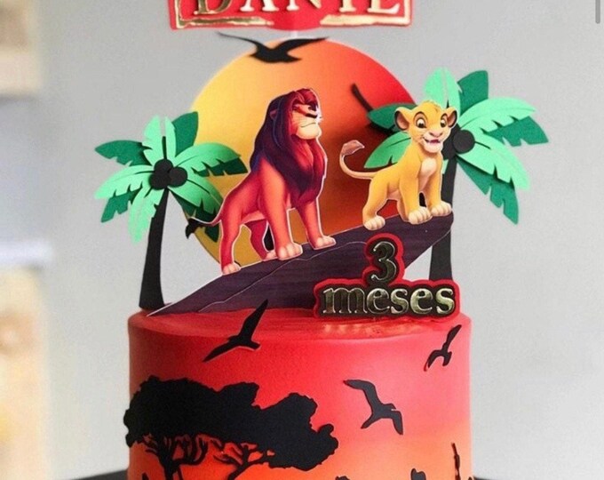 The Lion King Cake Topper Party Decorations Birthday Items Etsy