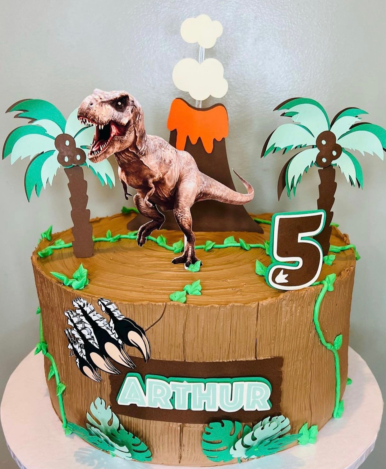 Jurassic World Cake Topper Trex Dinosaur Cake Topper Etsy