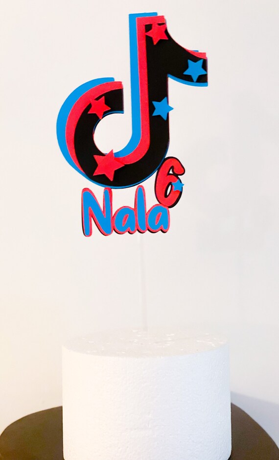 Tiktok Cake Topper Etsy