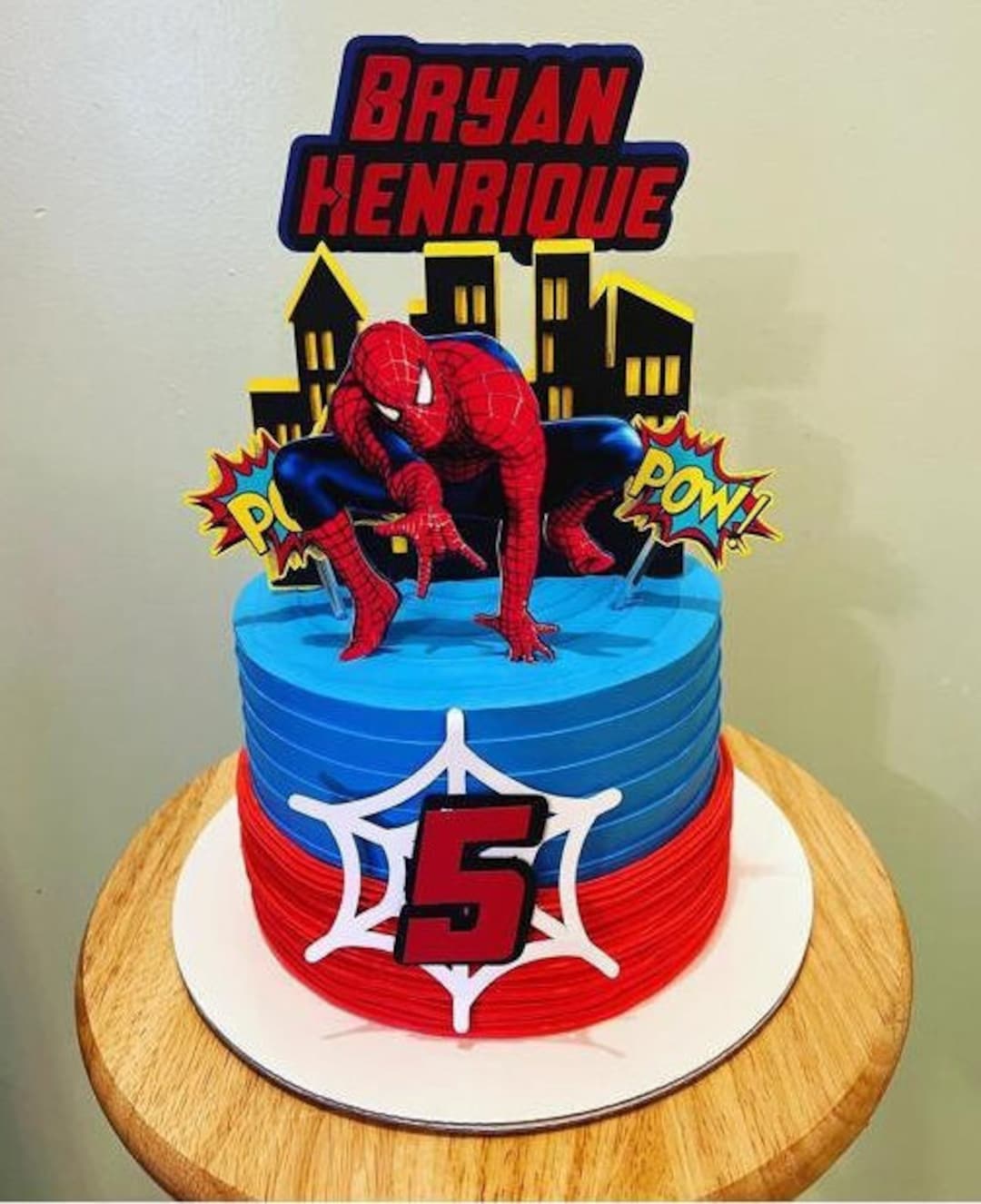 Spider-man Cake Topper - Etsy