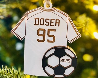 Personalized Soccer Christmas Ornament