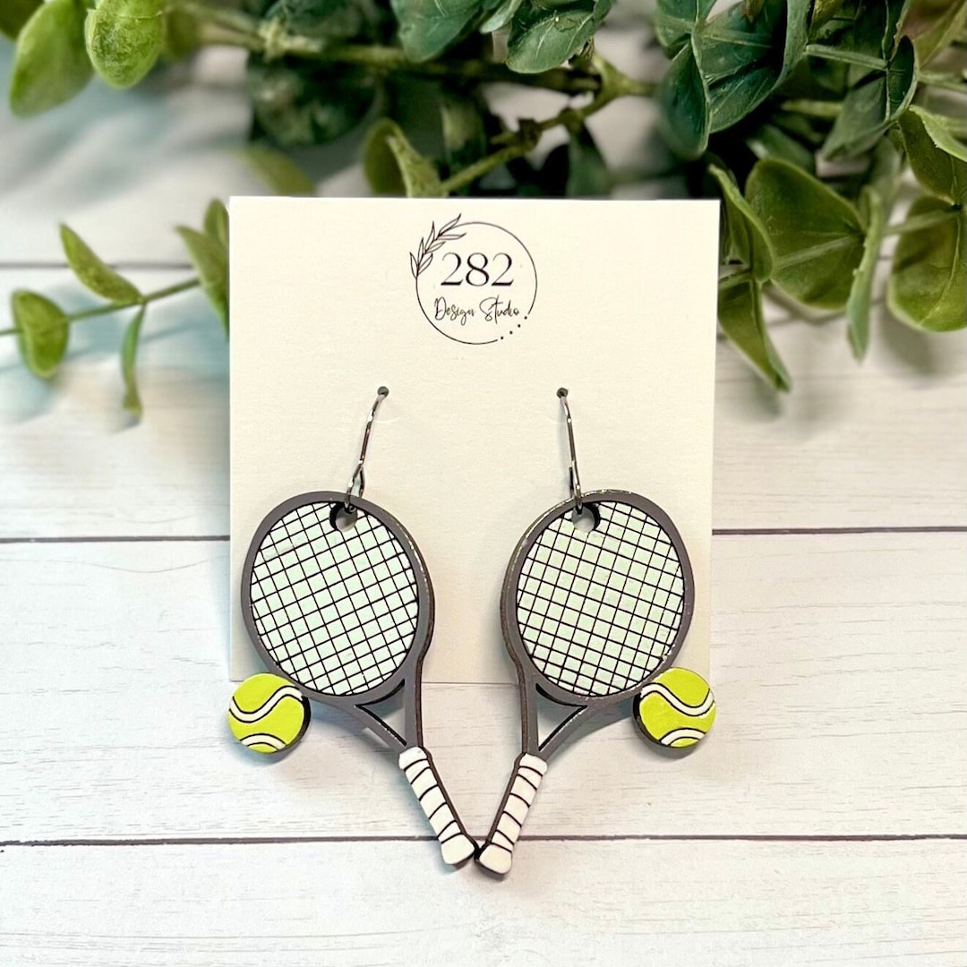 tennis lovers tennis racket necklace womens