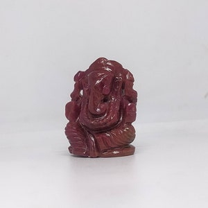 Natural Ruby Lord Ganesha 1.64 Inch ganesha statue
