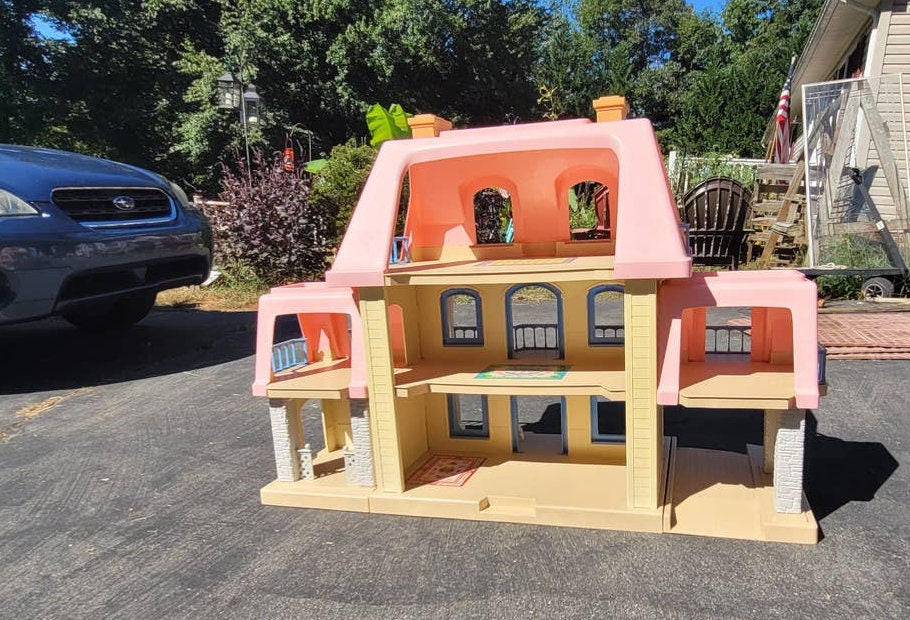 Grand Mansion Dollhouse Little Tikes Vintage RARE HUGE Etsy Israel