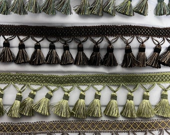 Beaded Tassel Fringe Trim 3.5" Style# Bf 1478 , 4 Colors Available