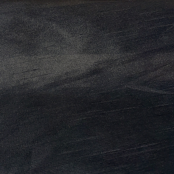 Black Silk Dupioni Fabric - Etsy