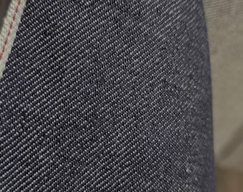 Cotton Selvedge Denim indigo Blue , 30" wide, sold by yard