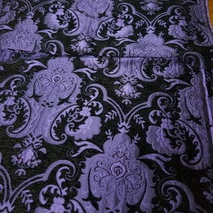 Chenille BAROQUE UPHOLSTERY Fabric Jacquard Damask, 58 Wide ,color ...