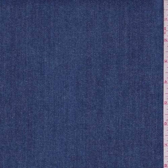 True Blue Stretch Denim, Fabric by the Yard