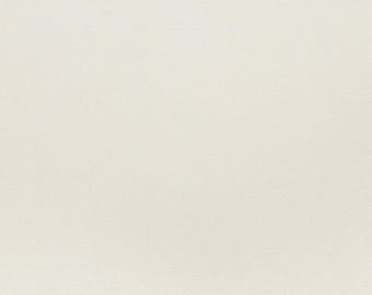 May include: A solid off-white fabric surface with a fine, uniform woven texture. The material displays a consistent, neutral light cream color throughout, characterized by a subtle grid-like pattern visible across the entire flat, even plane.