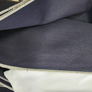 navy Selvedge Denim  12 oz weight 30inches wide denim fabric, sold by the yard in continuous yards.