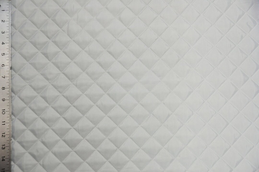 Polyester Quilted Padded Lining Fabric White - Etsy