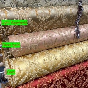 Damask Jacquard Brocade, victorya Classic Fabric 110" Wide, Color  Sold by Yard
