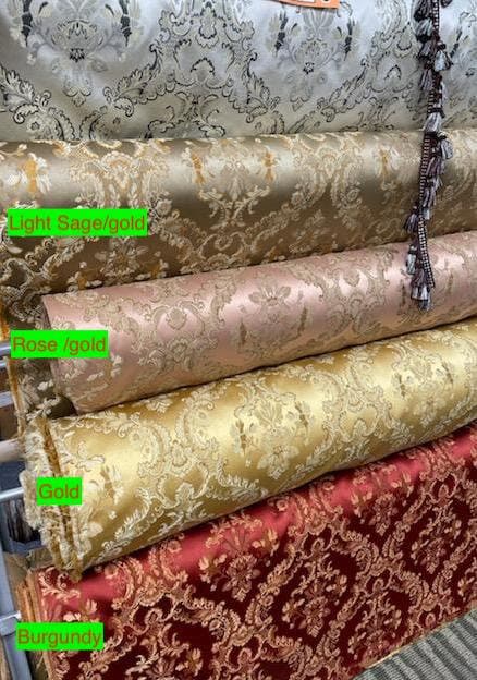 Damask Jacquard Brocade, victorya Classic Fabric 110" Wide, Color  Sold by Yard