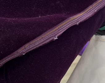 Velvet fabric, faux silk, Triple Velvet Fabric, Plum Fabric, 44" wide, sold by yard