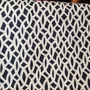 Schumacher Fabric, Chain Link Navy Fabric, 54&#39; wide, sold by yard