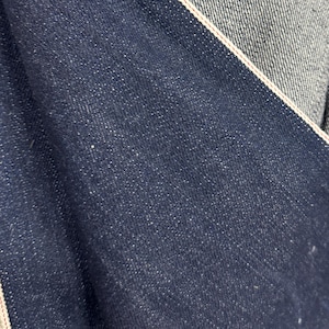 Japanese Selvedge Denim Fabric / Indigo (Japan Kuroki, 34&quot; wide, 14 oz, sold by yard
