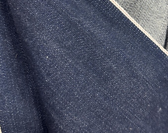 Japanese Selvedge Denim Fabric / Indigo (Japan Kuroki, 34" wide, 14 oz, sold by yard
