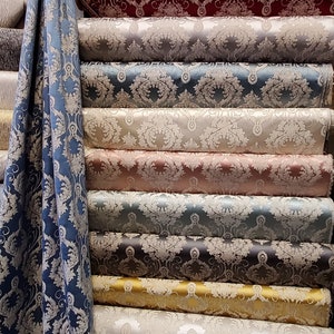 Damask Jacquard Brocade, Luxury elegant victorya Classic Fabric 60&quot; Wide,  Sold by Yard