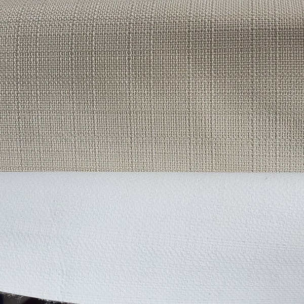 Blackout Roc-lon Texture Drapery Lining 54" wide, color Beige/White 100 percent Blackout Drapery Fabric,