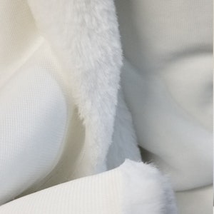 Biały królik Sztuczne futro Tkanina Sztuczne futro dla misiów Teddy Mohair Teddy Soft